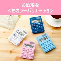 キヤノン カラフル電卓 ミッドナイトブルー 10桁 ミニミニ卓上 LS-100WT-MNB 1個