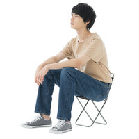 7075トレックチェア（背付）（グレー） 73369000 LOGOS/ロゴス