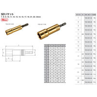 TJMデザイン タジマ SDソケット10 6角 TSK-SD10-6K 1本（直送品）