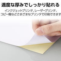 エレコム ラベルシール 表示･宛名ラベル プリンタ兼用 マット紙 A4 ノーカット 1面 1袋(50シート) 白 EDT-ECNL1（直送品）