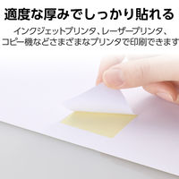 エレコム ラベルシール 表示･宛名ラベル プリンタ兼用 マット紙 A4 12面 1袋 (100シート) 白 EDT-ECNL12BZP