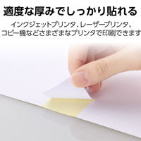 エレコム ラベルシール 表示･宛名ラベル プリンタ兼用 マット紙 A4 24面 1袋 (50シート) 白 EDT-ECNL24A