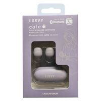 ナガオカ Bluetooth5.3完全ワイヤレス カフェイヤホン 紫いもラテ L103CAFEMUR 1組