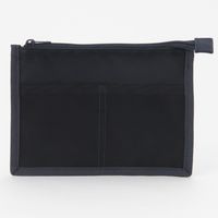 無印良品 ポリエステル 母子手帳ケース 小 ネイビー 約22×15cm 良品計画