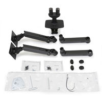 LX デスクマウント デュアル モニターアーム 横型 マットブラック 27インチ(6.4~18.1kg)まで対応 45-245-224 1台