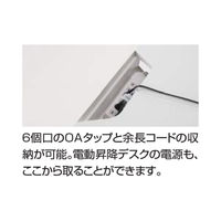 【組立設置込】コクヨ シークエンス L字型 ベーシックレバー 舟底エッジ ホワイト DSE-LLF1818B-SWPW2 1台（直送品）