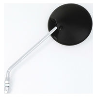 ALBA バックミラー/丸型ブラック(メッキステー) 8mm 正ネジ /左右セット 101-019 1箱（直送品）