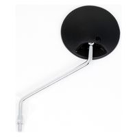 ALBA バックミラー/丸型ブラック 8mm 正ネジ /左右セット(郵政カブ等) 101-023 1箱（直送品）