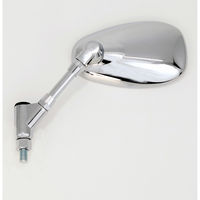 ALBA オーバルクロムメッキミラー/左右セット 逆ネジ10mm (大型車向け) 101-038 1箱（直送品）