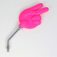 ALBA じゃんけんミラー(ちょき)/ピンク 正ネジ8mm 101-049 1箱（直送品）