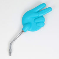 ALBA じゃんけんミラー(ちょき)/ブルー 正ネジ8mm 101-050 1箱（直送品）