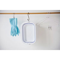 伊勢藤 折りたためるつけ置き洗いバケツ ホワイト I-617 1個