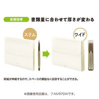 コクヨ ポケットが大きく開くカードホルダー<ノビータ> 6ポケット サンドベージュ メイ-NV952LS 1冊