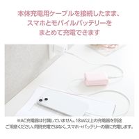 モバイルバッテリー 大容量 USB-C/A 合計最大 20W 10000mAh DE-C46L-10000PN エレコム 1個（直送品）