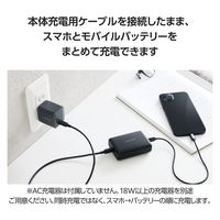 モバイルバッテリー 大容量 USB-C×2 合計最大 20W 10000mAh DE-C47L-10000BK エレコム 1個（直送品）