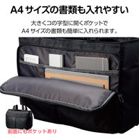 エレコム トートバッグ ビジネスバッグ 大容量 19L 撥水加工 15.6インチ BM-TBBGBK 1個