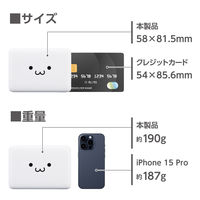 モバイルバッテリー 大容量 軽量 USB-C×2 最大 20W 10000mAh EC-C14LWF エレコム 1個