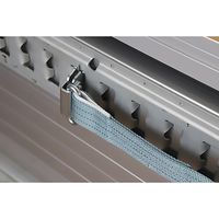 パーマンコーポレーション ベルト荷締機 ラッシングベルト JIS 巾50 固定1m 巻取3m Eクリップ 6479455000 1個（直送品）