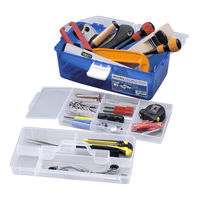 JEJアステージ オールインボックスダブルトレー ブルー 1個