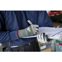 【天然ゴム背抜き手袋】 ショーワグローブ No.344 マイクログリップ ラバーグリーン Lサイズ No.344-L 1双