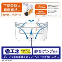 ピュアクリスタル 猫用 ウェル 給水器 ホワイト 2.5L 1個 ジェックス