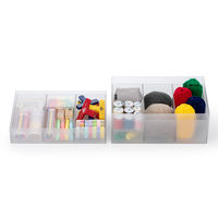 吉川国工業所 タイディアップボックス S3725（ボックス浅型） クリア TD-04_Cr 1個