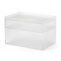 吉川国工業所 タイディアップボックス T3725（ボックストレー） クリア TD-06_Cr 1個