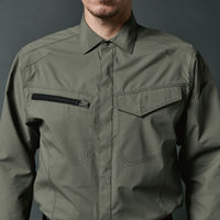 TS DESIGN エコハイブリッドダブルクロスライトシャツ ネイビー SS 4615-45-SS 1着（直送品）