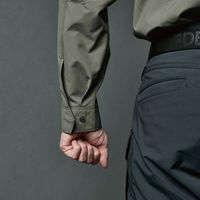 TS DESIGN エコハイブリッドダブルクロスライトシャツ ガンメタル 3L 4615-95-3L 1着（直送品）