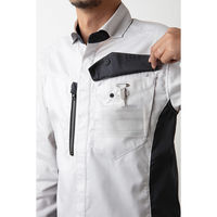 タカヤ商事 TW TWA124-06-7L ナガソデシャツ ブルー 7L 1着（直送品）