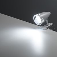 LEDクリップライト 昼光色 ホワイト 70lm YAZAWA CLELP01WH 1個