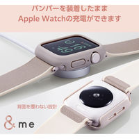 アップルウォッチカバー [40mm] バンパー ハード ラバーコート グレージュ AW-23EBPPRGB エレコム 1個（直送品）