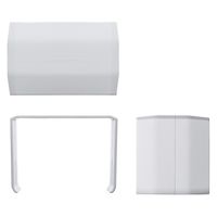 サンワサプライ 配線ダクト(連結カバー・ホワイト) CA-KK40J 1個（直送品）