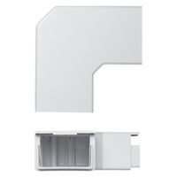 サンワサプライ 配線ダクト(平面L型・ホワイト) CA-KK60L 1個（直送品）