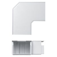 サンワサプライ 配線ダクト(平面L型・ホワイト) CA-KK80L 1個（直送品）