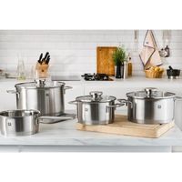 【アウトレット】ツヴィリングJ.A.ヘンケルスジャパン ポウリスティック ストックポット 16cm 蓋付 65563-160-9 1セット（3個）