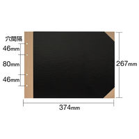 プラス　とじ込表紙　B4ヨコ　267×374mm　4穴　FL-004TU　77151