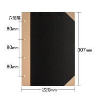 プラス　とじ込表紙　A4タテ　307×220mm　4穴　つづりひも付　FL-006TU　77178