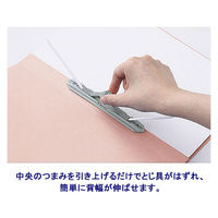 アスクル　背幅伸縮ファイル（PPラミネート表紙）　A4タテ　ピンク　10冊  オリジナル