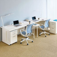 プラス 組立式スチールOAデスクシステム 片袖机 ホワイト 幅1200×奥行700×高さ700mm RY-127D-3 WH 1台（2梱包）