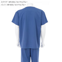 ナガイレーベン 男子上衣 RブルーL MF-8302 1枚　スクラブ　メンズ　医療用