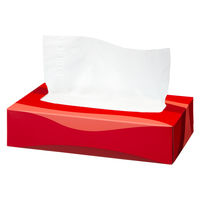 ティッシュペーパー 150組（5箱入）オリジナルティッシュ スマートコンパクト ビビッドカラー PEFC認証紙 1ケース（60箱入） オリジナル