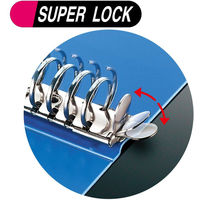 コクヨ　クリヤーブック（替紙式）　A4タテ　30穴　18ポケット　ダークグレー　ラ-320DM　1箱（10冊入）