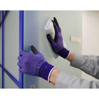【天然ゴム背抜き手袋】 ショーワグローブ ライトグリップ No.341 NO341-SP パープル 1双