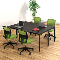 アール・エフ・ヤマカワ ラディーワークテーブル 平机 長方形 ダーク 幅1800×奥行700×高さ700mm 1台