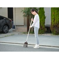 山崎産業 化繊ほうき 長柄  屋外 箒 水に強い 1セット(3本:1本×3)