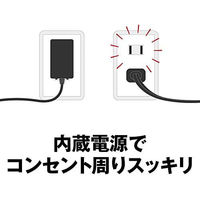 バッファロー　スイッチングハブ（LANハブ）ギガビット　5ポート/金属/電源内蔵　LSW6-GT-5NS/WH　1台（直送品）