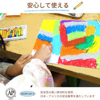 サクラクレパス　クレパス 太巻 ゴムひも付き 1セット（24色入）　オイルパステル クレヨン　LP24R