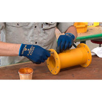 【ニトリル背抜き手袋】 ショーワグローブ ブレスグリップ No.380 S 1セット（5双：1双×5袋）