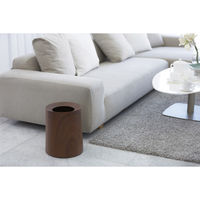 ideaco tubelor ROSEWOOD HOMME 木目調 丸型ダストボックス おしゃれ ゴミ箱 幅260×奥行260×高さ310mm